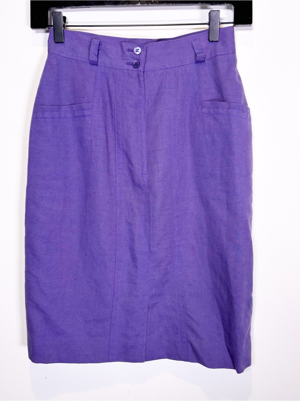 Mondi Linen Blend Vintage 90s Skirt
